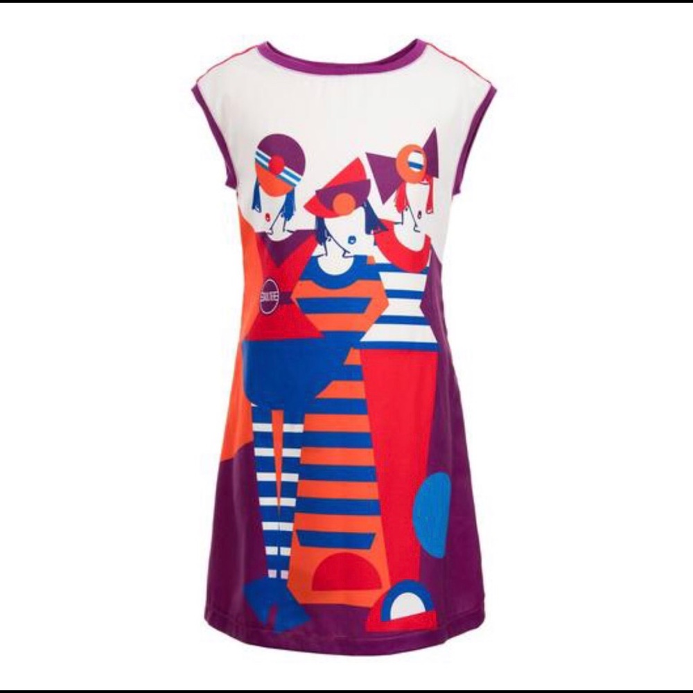 JUNIOR GAULTIER WRAP AROUND TIE FRONT BACK DRESS